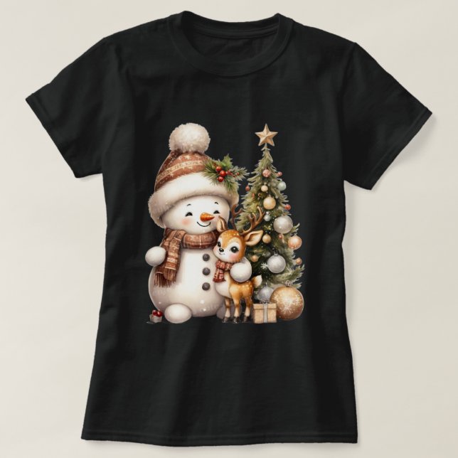 Camiseta Matching Family Christmas T-Shirt | Festive Holida (Diseño del anverso)