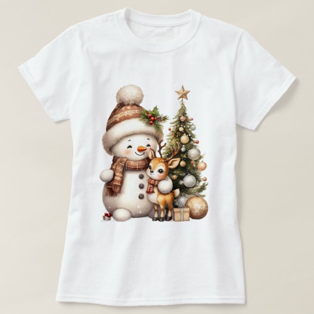 Camiseta Matching Family Christmas T-Shirt | Festive Holida (Diseño del anverso)