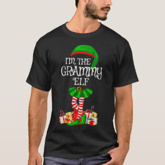 Camiseta Matching Family Group I'm The Grammy Elf Christmas