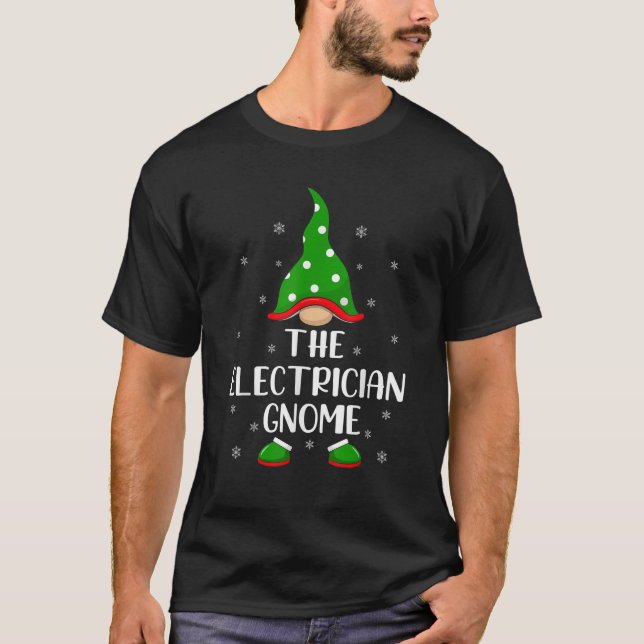 Camiseta Matching Family Group The Electrician Gnome Christ (Anverso)