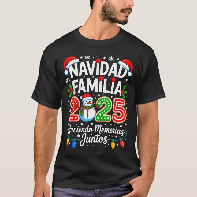 Camiseta Matching Family Pajamas Navidad En Familia Christm (Anverso)