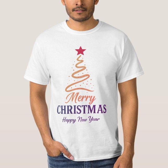 Camiseta Matching Minimal Christmas Value Tee USA (Anverso)