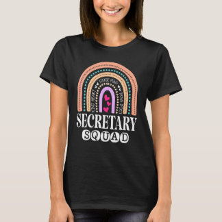 Camiseta Matching Secretary Squad Or Team Back To School Ad
