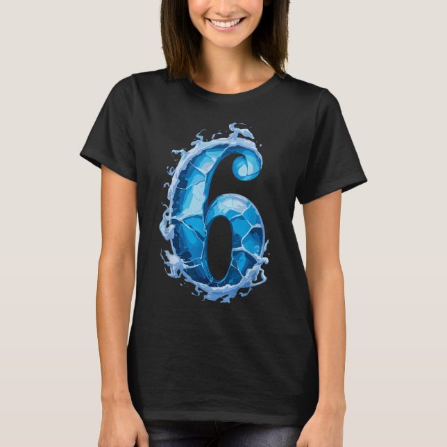 Camiseta Matching Six Seven Flaming Ice Funny Meme 67 Coupl (Anverso)