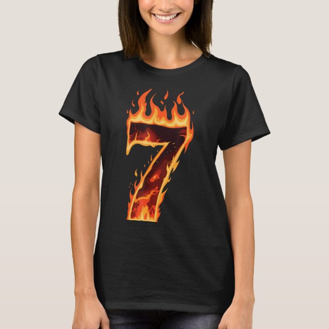 Camiseta Matching Six Seven Flaming Ice Funny Meme 67 Coupl (Anverso)