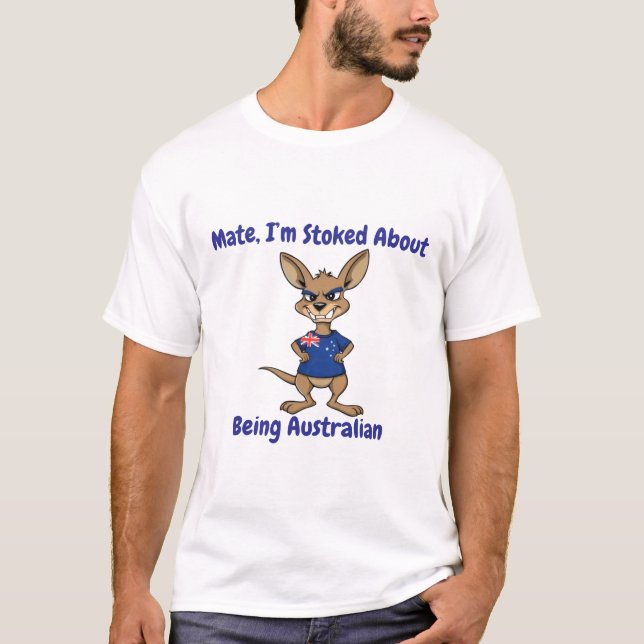 Camiseta Mate, me da asco ser australiano (Anverso)