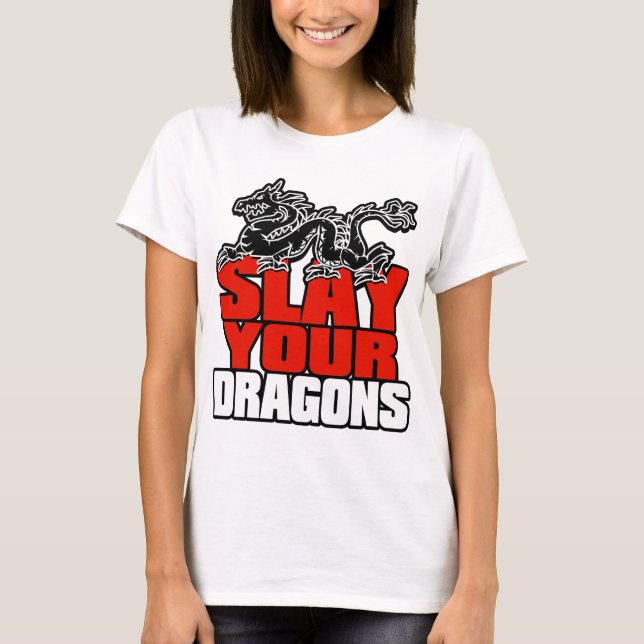 Camiseta Mate sus dragones, regalo para la fan de Jordania (Anverso)