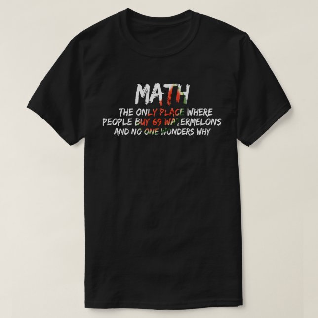 Camiseta matemática (Diseño del anverso)