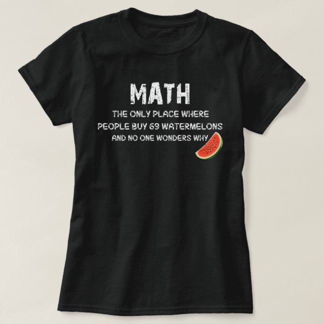Camiseta matemática (Diseño del anverso)
