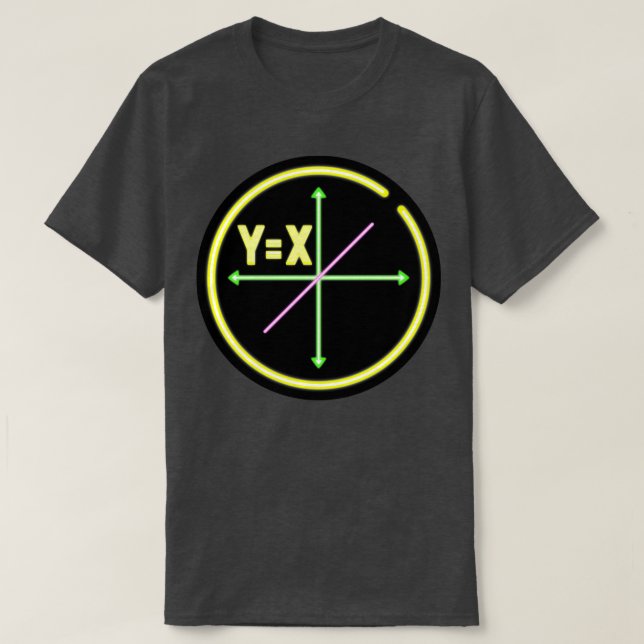 Camiseta Matemática de álgebra XY de ecuación lineal (Diseño del anverso)