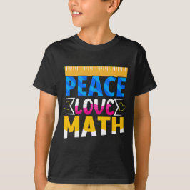 Camiseta Matemática de Peace Love Math