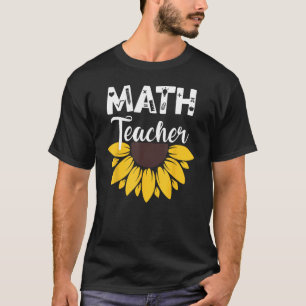 Camiseta Matemática del girasol del profesor de álgebra de 