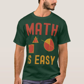 Camiseta matemática es geometría fácil