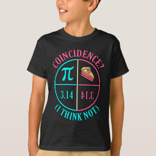 Camiseta Matemática Matemática de Maestros de Pi Day Coinci