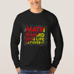 Camiseta Matemática matemática es matemática difícil maestr