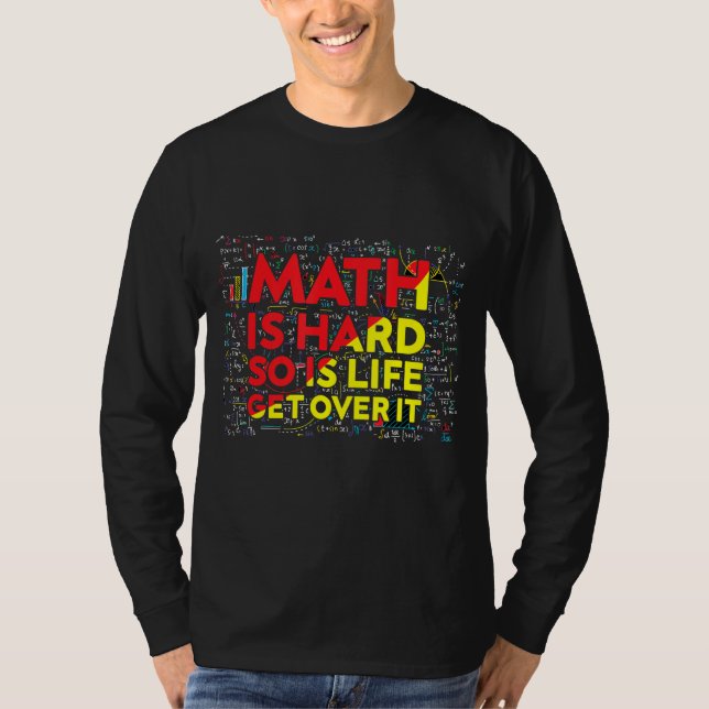 Camiseta Matemática matemática es matemática difícil maestr (Anverso)