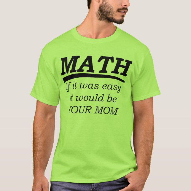 Camiseta Matemáticas (Anverso)