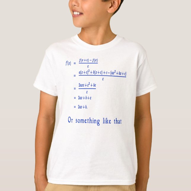 Camiseta Matemáticas (Anverso)