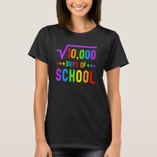 Camiseta Matemáticas 100 días de maestro de matemáticas en