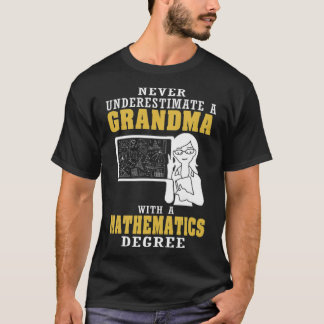 Camiseta Matemáticas Abuela Mustango occidental