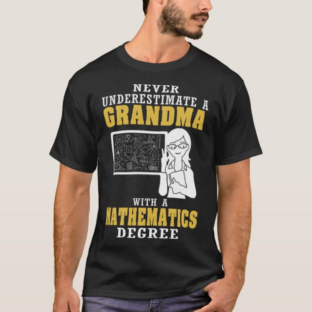 Camiseta Matemáticas Abuela Mustango occidental (Anverso)