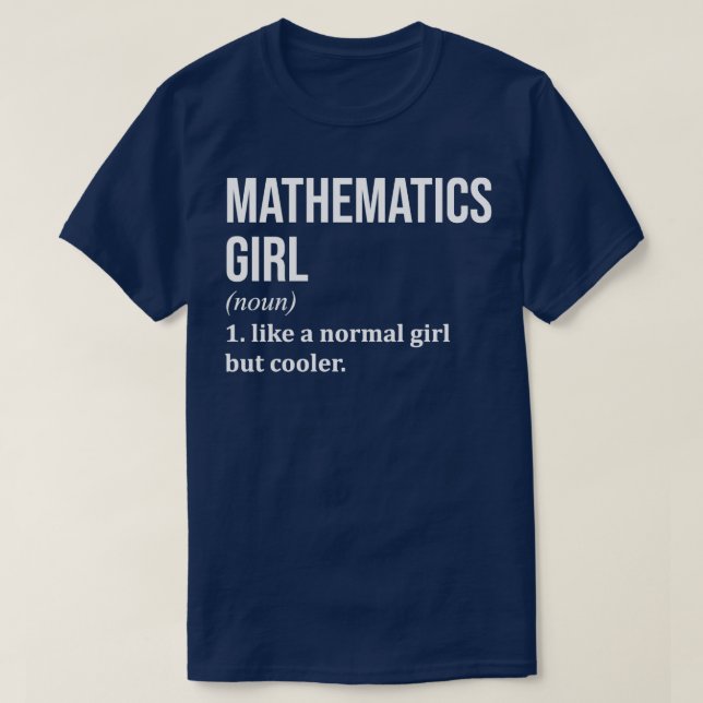 Camiseta Matemáticas Chica divertida diciendo para las muje (Diseño del anverso)