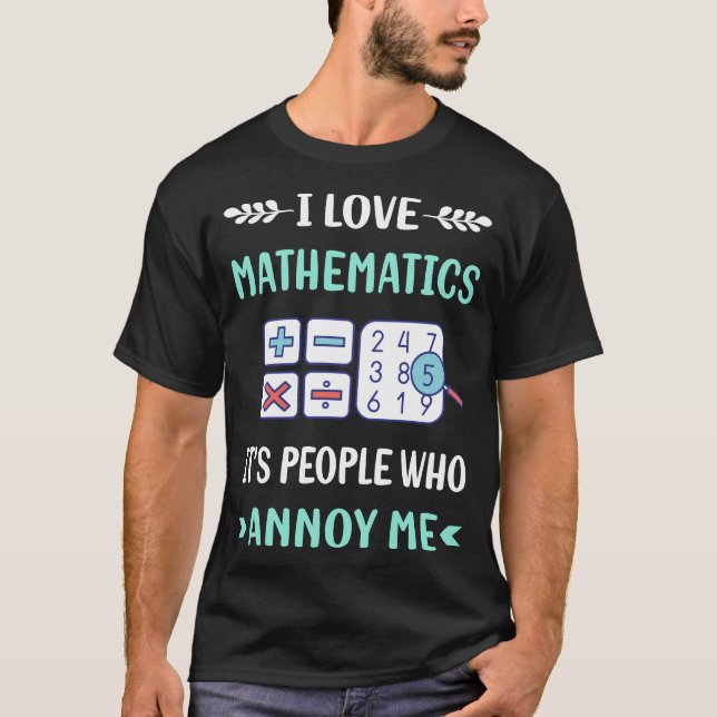 Camiseta Matemáticas de Annoy Me Mathematics (Anverso)