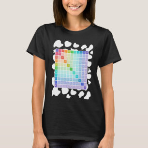 Camiseta Matemáticas de impresión de vacas disfrazan a niño