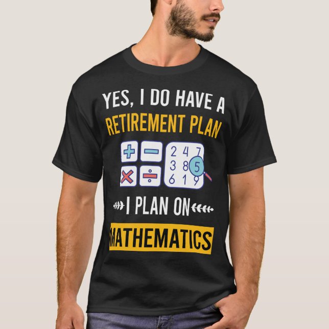 Camiseta Matemáticas de Jubilación (Anverso)