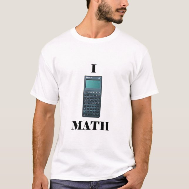 Camiseta MATEMÁTICAS de la "calculadora I" (Anverso)