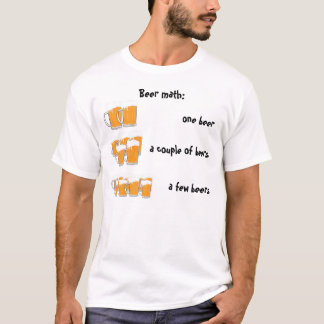 Camiseta Matemáticas de la cerveza
