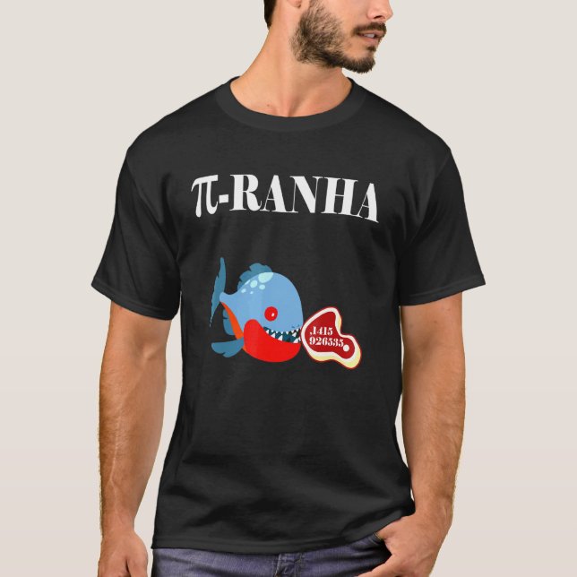 Camiseta Matemáticas de pez piraña (Anverso)