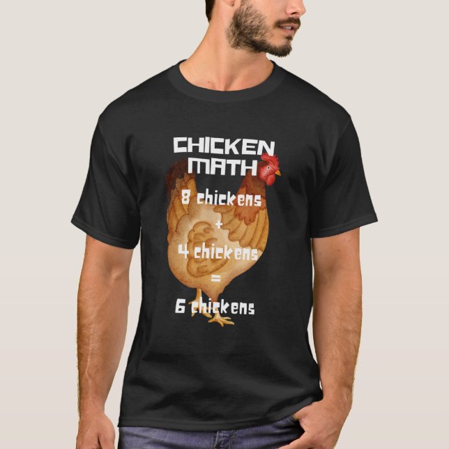 Camiseta Matemáticas de Pollo (Anverso)