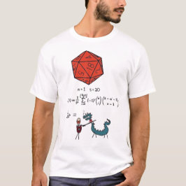 Camiseta Matemáticas de Probabilidad de D&D - 1/20 al Cuadr