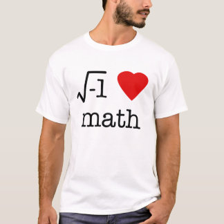 Camiseta matemáticas del corazón i