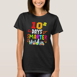 Camiseta Matemáticas del día 100 10 al cuadrado profesor es