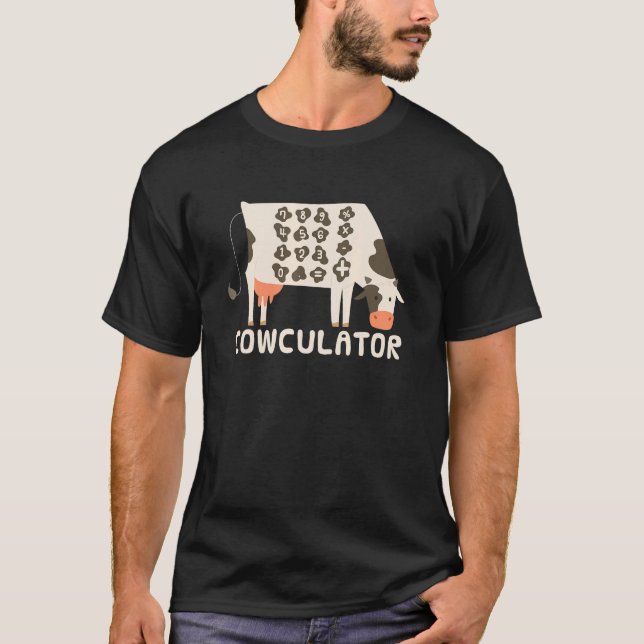 Camiseta Matemáticas Divertidas - Cowculadora (Anverso)