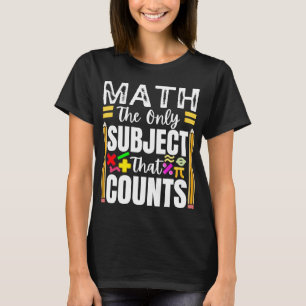 Camiseta Matemáticas Divertidas Para Los Maestros