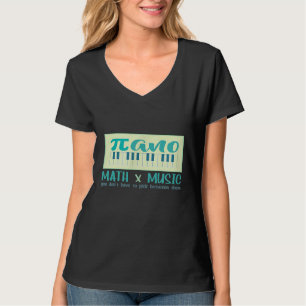 Camiseta Matemáticas divertidas y música inspiraron el amor