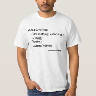 Camiseta Matemáticas en el blanco - hombres