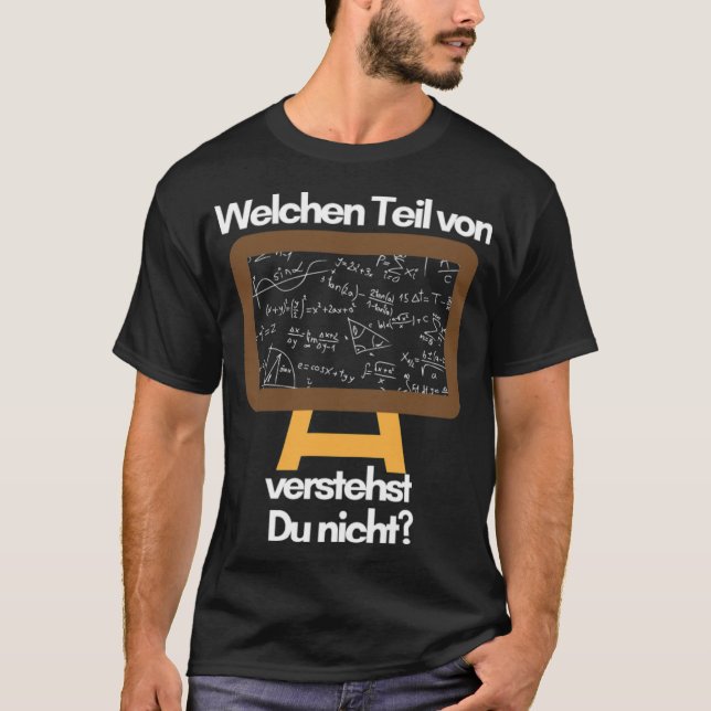 Camiseta Matemáticas explicadas en árabe de caballos escola (Anverso)