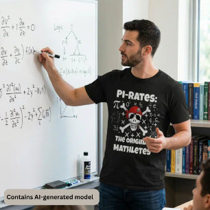 Camiseta Matemáticas Friki - Cráneo de Pirata Divertido Hum
