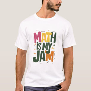 Camiseta Matemáticas geniales es mi jamón primer día de reg