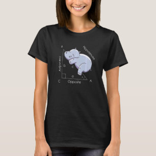 Camiseta Matemáticas Hipopótamo Hippotenuse