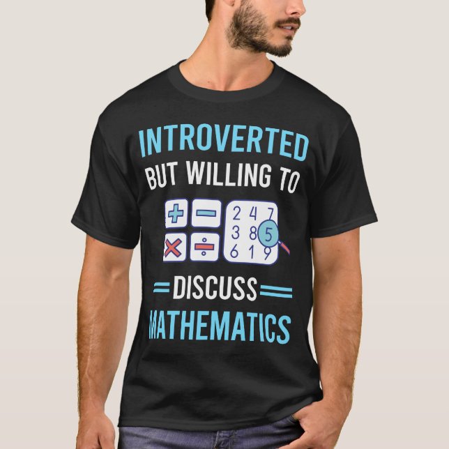 Camiseta Matemáticas introvertidas Math Maths (Anverso)