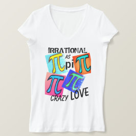 Camiseta Matemáticas irracionales como rosado verde amarill