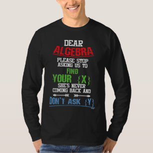 Camiseta Matemáticas Matemáticas Álgebra Resolviendo Fórmul