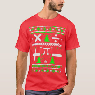 Camiseta Matemáticas: Navidades feos, dulces navidades