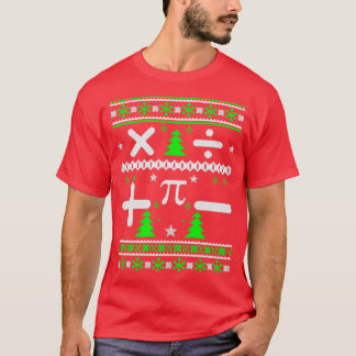 Camiseta Matemáticas: Navidades feos, dulces navidades