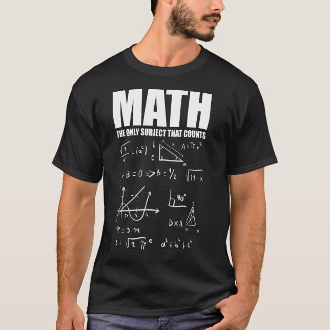 Camiseta Matemáticas Nerd Fun 2 (Anverso)